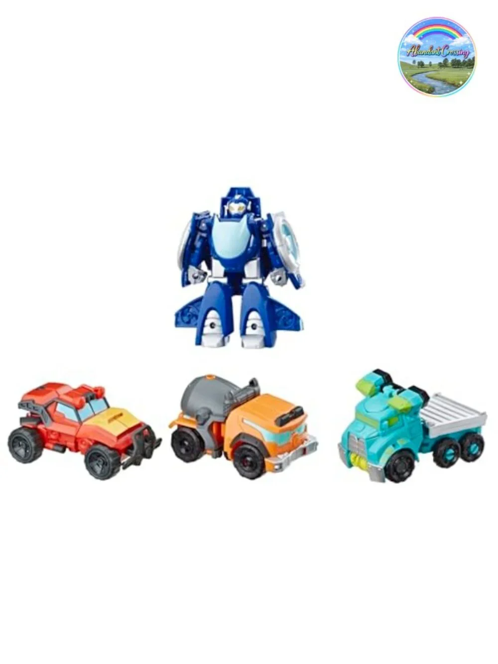 4-Pack Transformers Rescue Bots Academy Converting Action Figures, 4.5